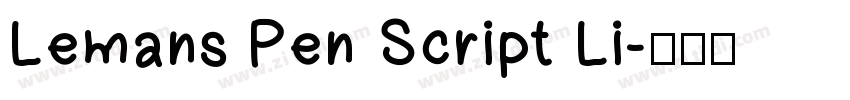 Lemans Pen Script Li字体转换